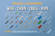Wire Chain Cable Rope Brushes, a Brush Add-On by Industrial Artworks (Thumbnail 1 of 4)