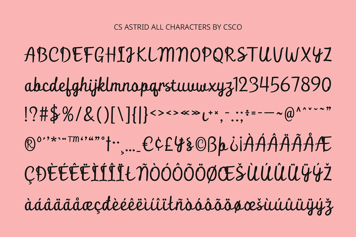 CS Astrid – Script Font, a Script Font by Craft Supply Co. (Photo 8 of 8)