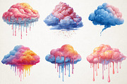 Candy Cloud Love Whimsical Clipart, an Illustration by RobertsArt (Thumbnail 4 of 7)