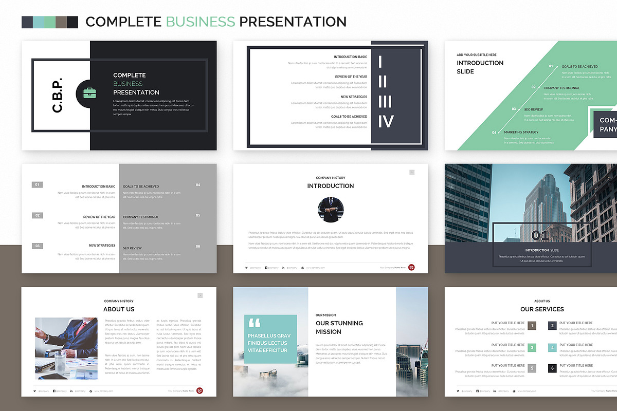 Complete Business Powerpoint Templat, a Presentation Template by Zacomic Studios (Photo 10 of 32)