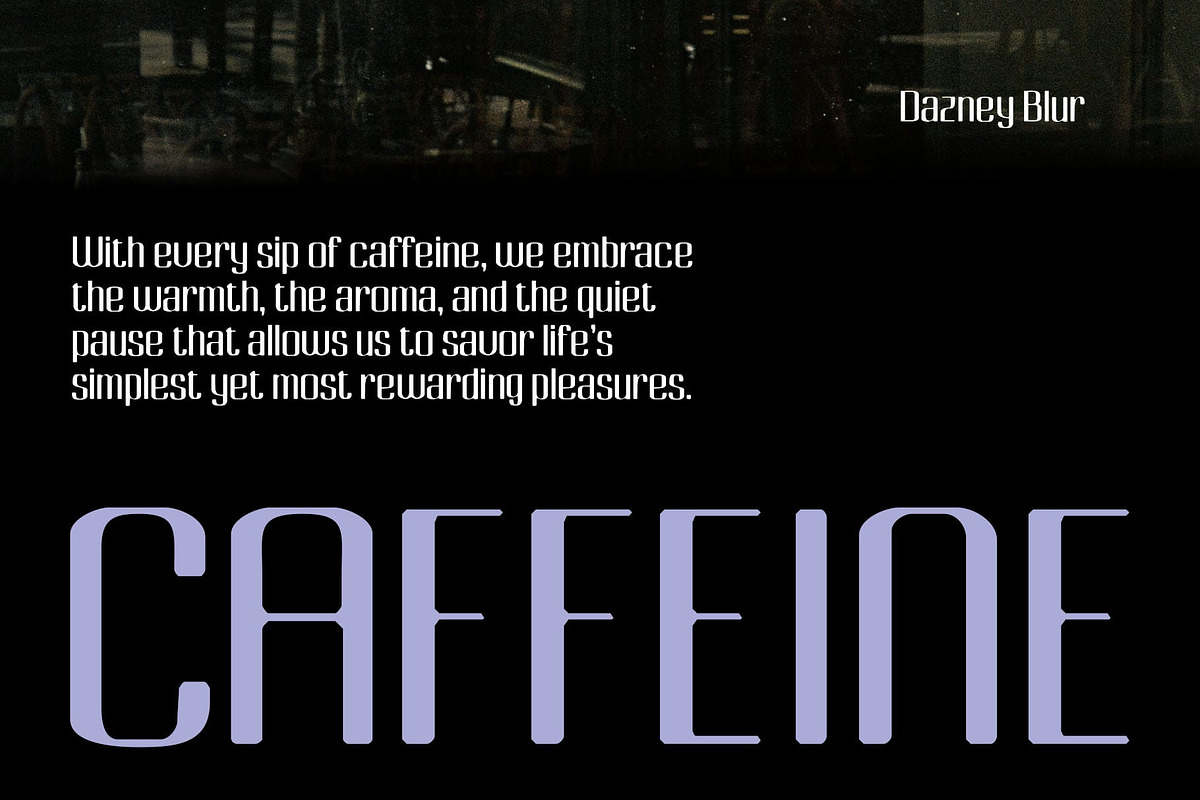 Dazney Blur, a Sans Serif Font by Craft Supply Co. (Photo 2 of 8)