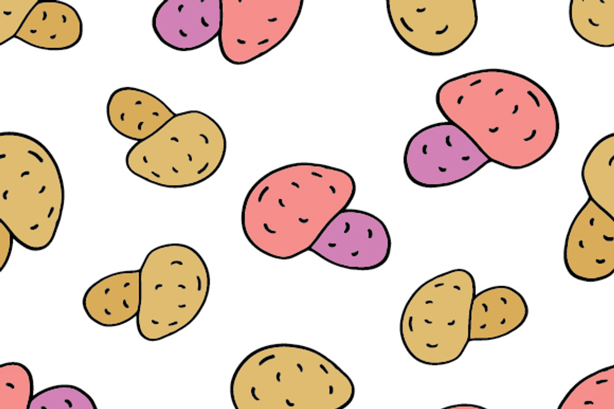 Seamless backgrounds with vegetables, a Pattern Graphic by Shop seamless patterns (Photo 7 of 7)