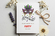 Mardi Gras Hand-drawn PNG Bundle, an Object Illustration by GlitterCraft (Thumbnail 31 of 101)