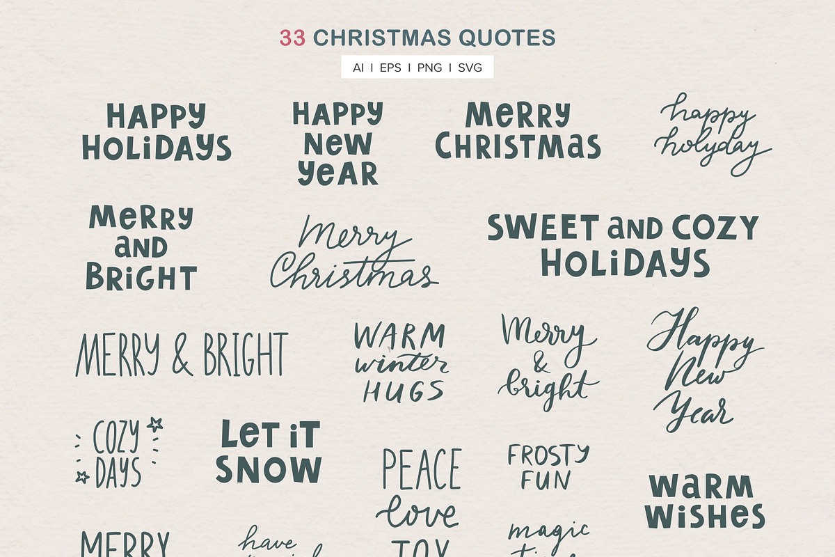 Merry Christmas Graphics, a Seasonal Illustration by mejorana (Photo 7 of 17)