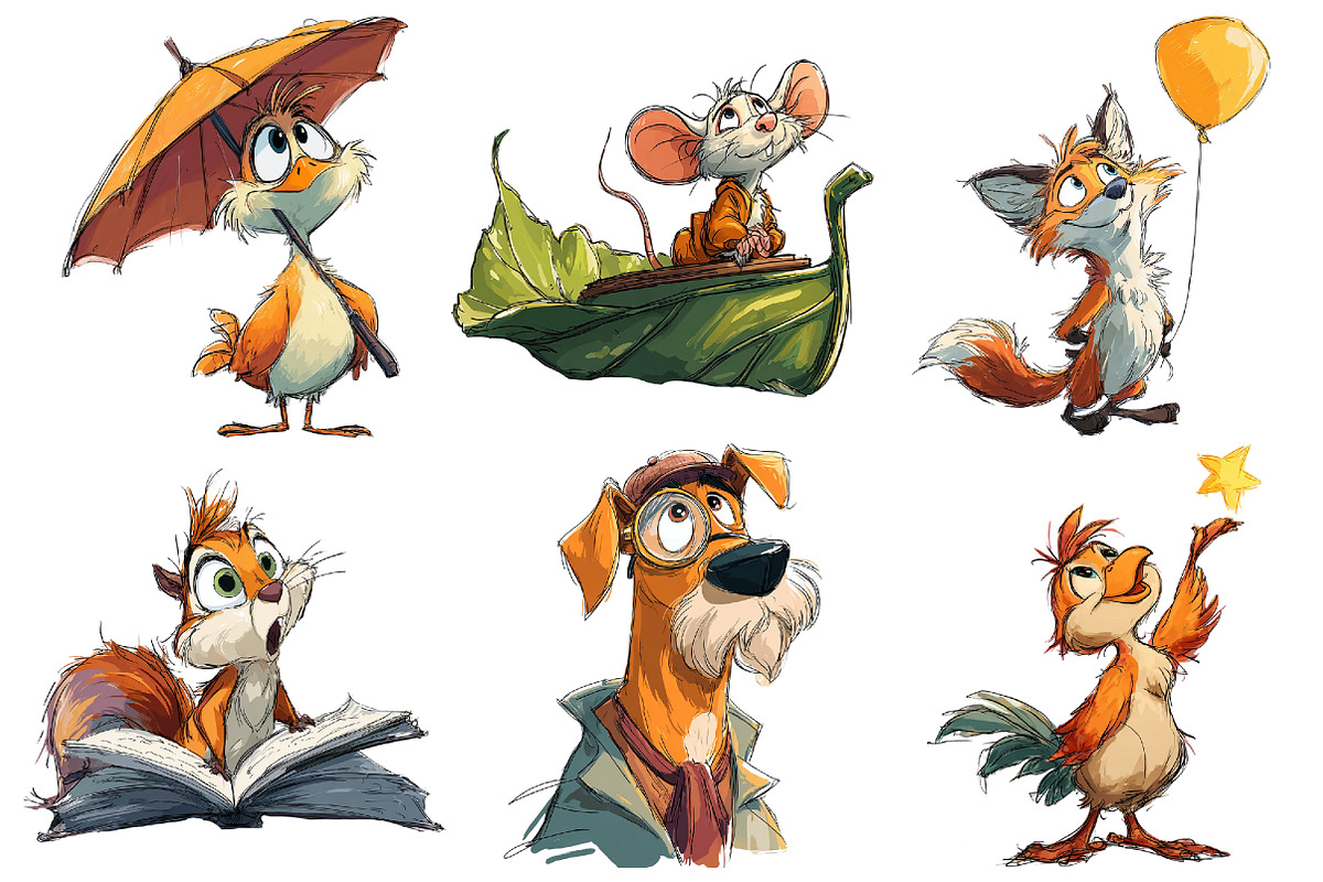 Whimsical Animal Clipart, an Illustration by Pixels.Craft (Photo 4 of 5)