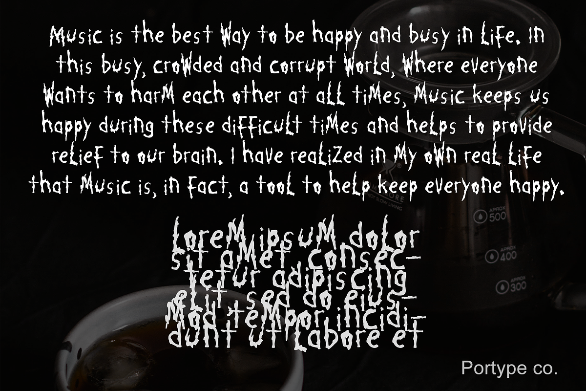 Chili peppers - Musicly, a Font by portype (Photo 3 of 5)
