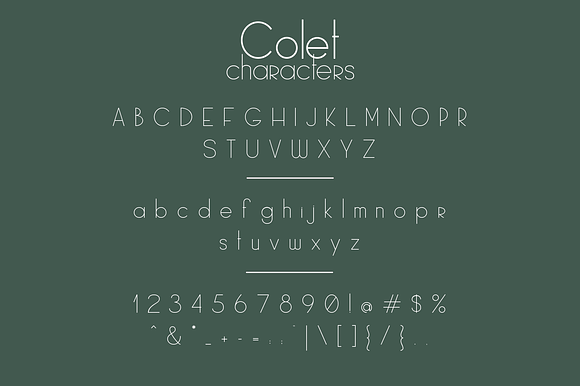 Colet | a simple sans-serif preview 8