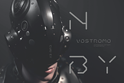 Goxve Futuristic Tech Font, a Font by baqoos (Thumbnail 2 of 7)
