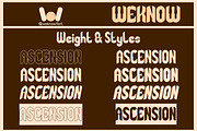 Ascension font, a Font by weknow (Thumbnail 8 of 8)