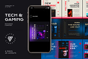 Tech & Gaming Social Media Carousel, a Social Media Template by Guuver (Thumbnail 1 of 3)