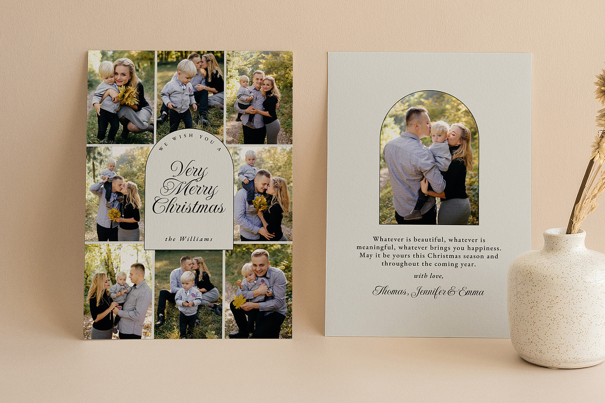 Christmas Card Template CC205, a Card Template by Always Templates (Photo 1 of 3)