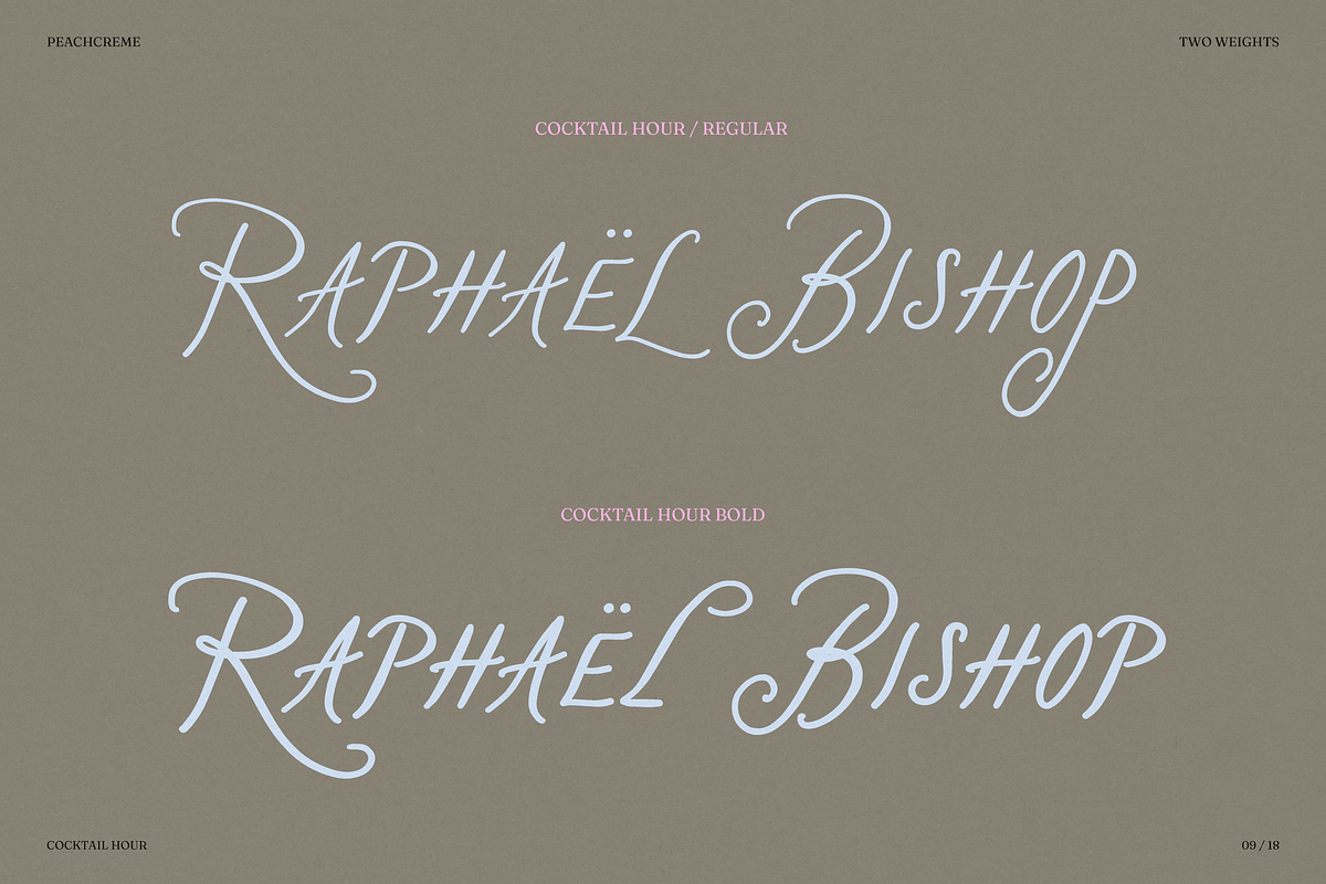 Cocktail Hour, a Handwritten Font by PeachCreme (Photo 8 of 18)