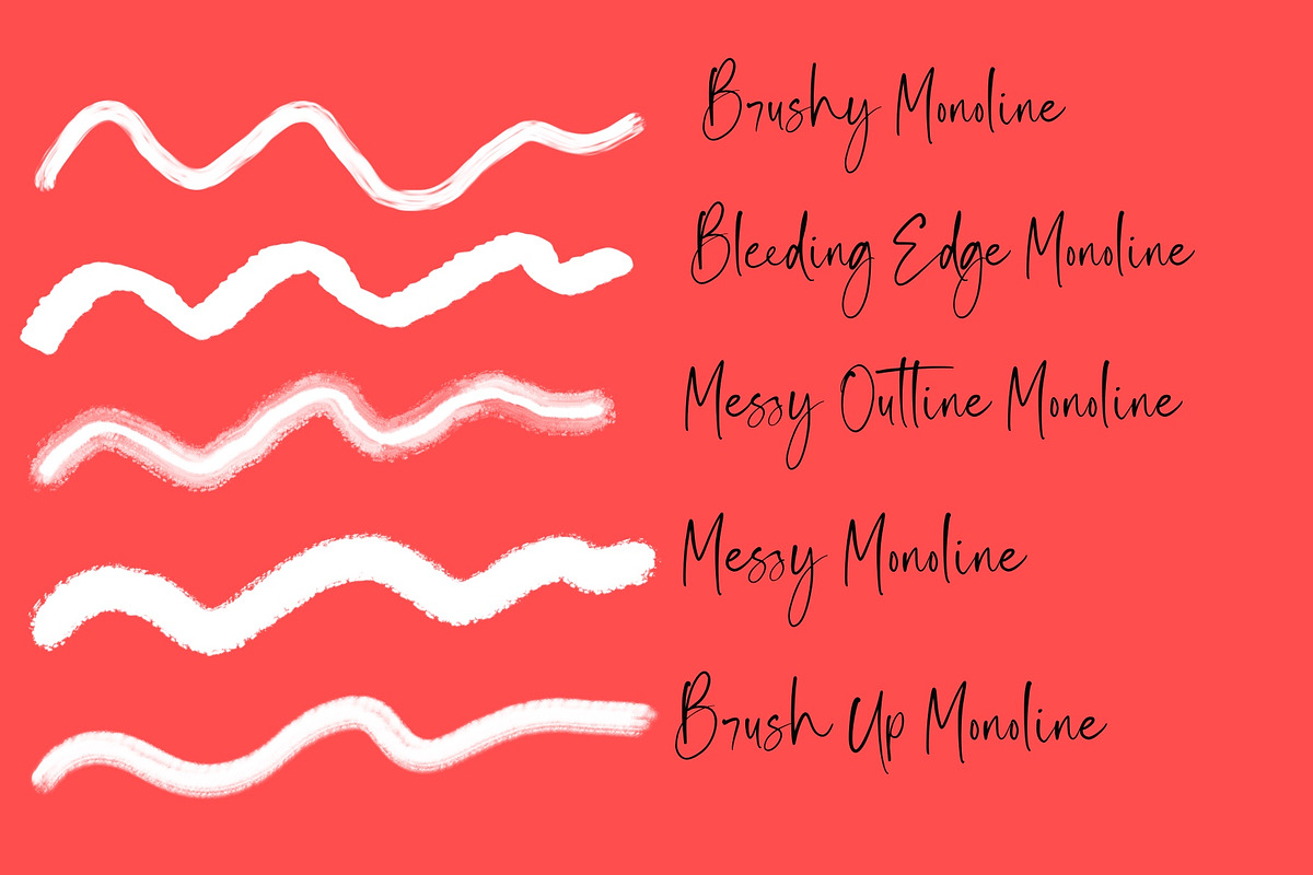 Monoliner Brushes for Procreate, a Brush Add-On by KJP Designs (Photo 8 of 10)