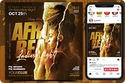 Afro Beat Flyer, a Flyer Template by regalDRAW (Thumbnail 1 of 3)