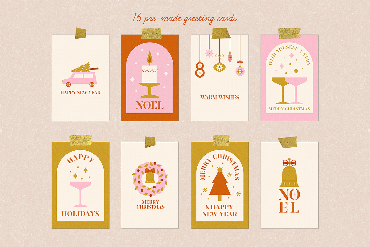 Retro Christmas, a Seasonal Illustration by kondratya (Photo 5 of 12)