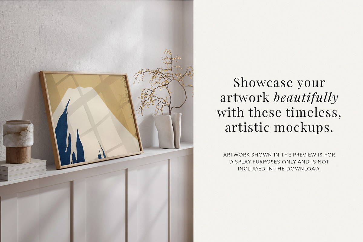 Horizontal Minimalistic Frame Mockup, a Mockup by Paper Flowers Studio (Photo 4 of 5)