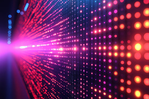 A vibrant display of colorful dots in purple, pink, and orange, creating a dyna, a Background Photo by ImageMir