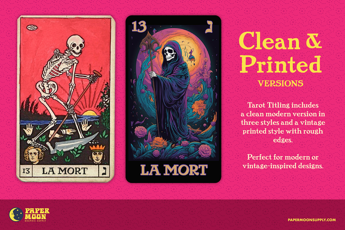 PM Tarot Titling and Text, a Serif Font by Paper Moon Graphic Supply (Photo 8 of 13)