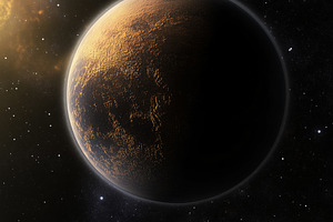 Breathtaking view of distant planet, a Background Photo by MistyDay