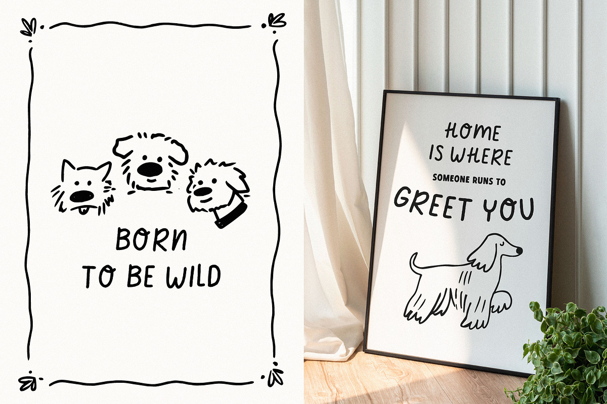 Best friend | Cute font duo, a Handwritten Font by JuliaVolkova (Photo 3 of 8)