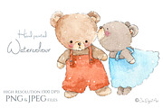 Cute Watercolour Bears, an Animal Illustration by Jen Digital Art (Thumbnail 4 of 4)