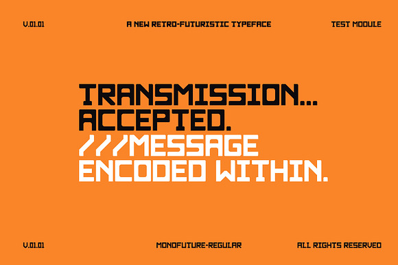 Monofuture Typeface preview 6