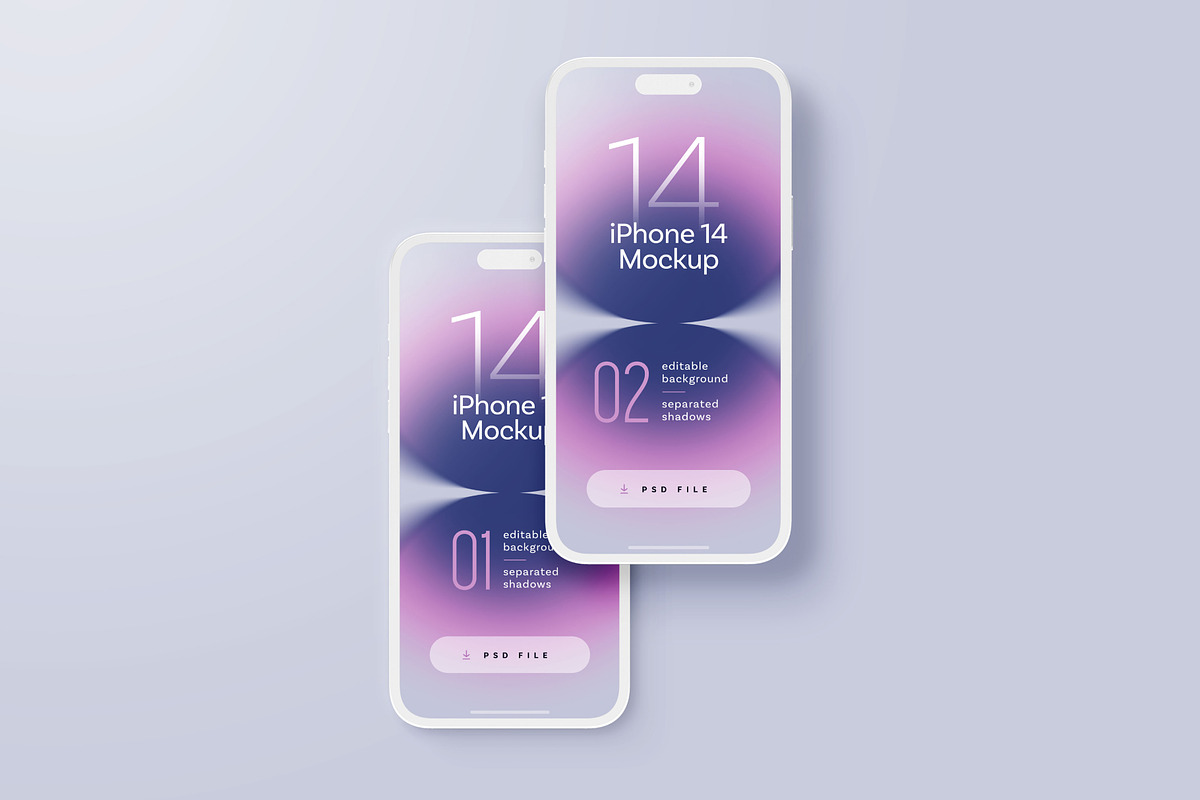 iPhone 14 Pro Clay Mockup Set, an iPhone Mockup by Deeplab (Photo 10 of 18)