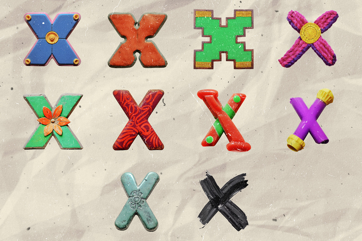 260 Stylized Alphabets (for collage), an Object Graphic by Megan Aili Designs (Photo 25 of 28)