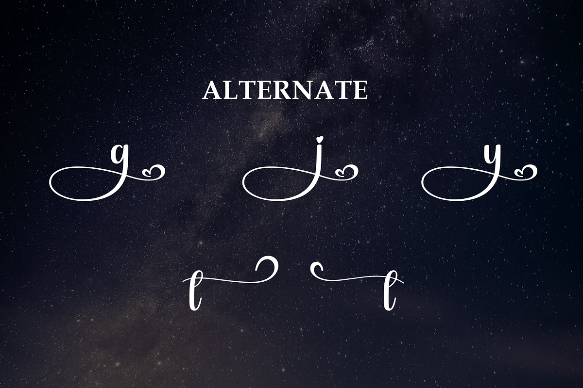 Starnight | Script Font, a Handwritten Font by Scratchones (Photo 8 of 9)