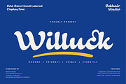 Willuck Font – Playful Retro Font, a Handwritten Font by Bekhair Studio (Thumbnail 1 of 25)
