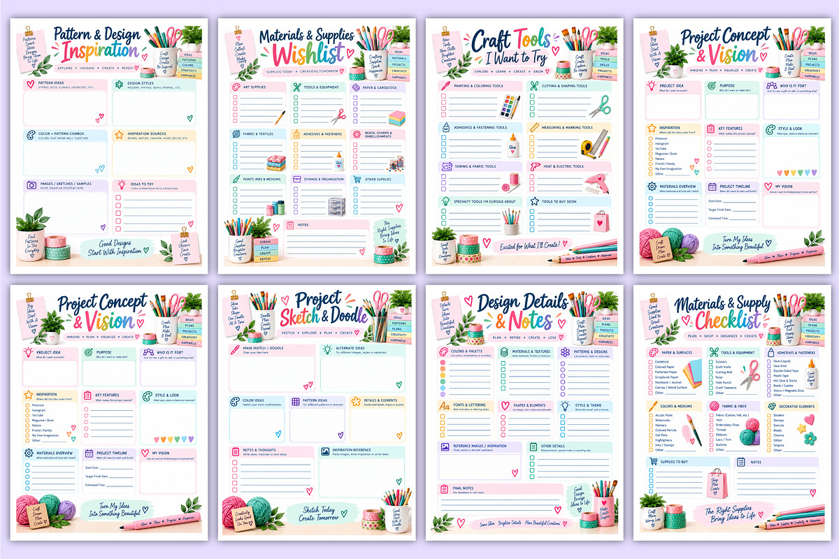Craft Idea Collection Journal | Craf, a Stationery Template by Mustafiz (Photo 3 of 4)