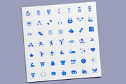 Fitness Icons, a Solid Icon by minhm2m (Thumbnail 4 of 6)