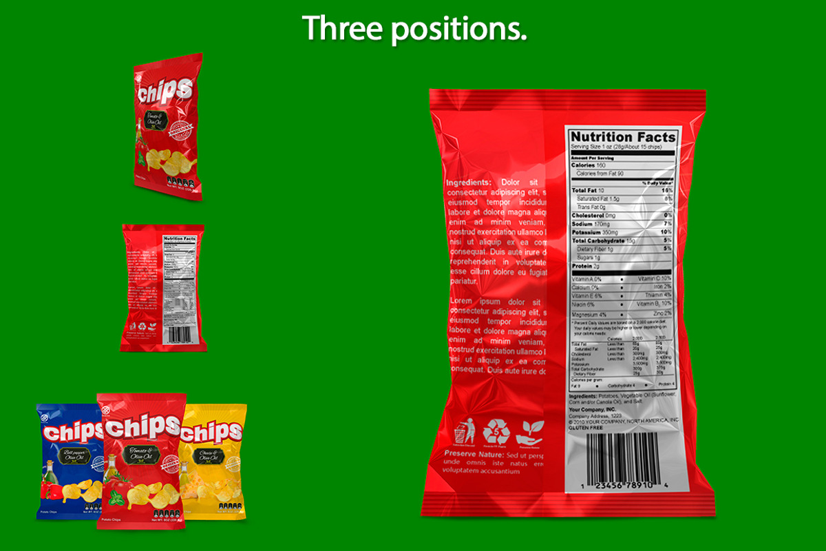 Chips Mockup and Template Packaging, a Packaging Mockup by rogeriomarcos (Photo 6 of 14)