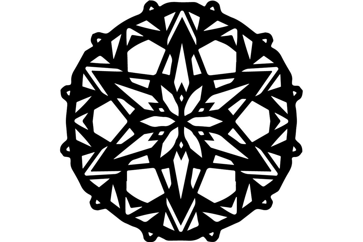 Black Floral Mandala Bundle, an Illustration by Designer_Momina (Photo 2 of 20)