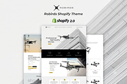 Robirds Drone Product Shopify Theme, a Shopify Template by ThemesRain (Thumbnail 2 of 3)