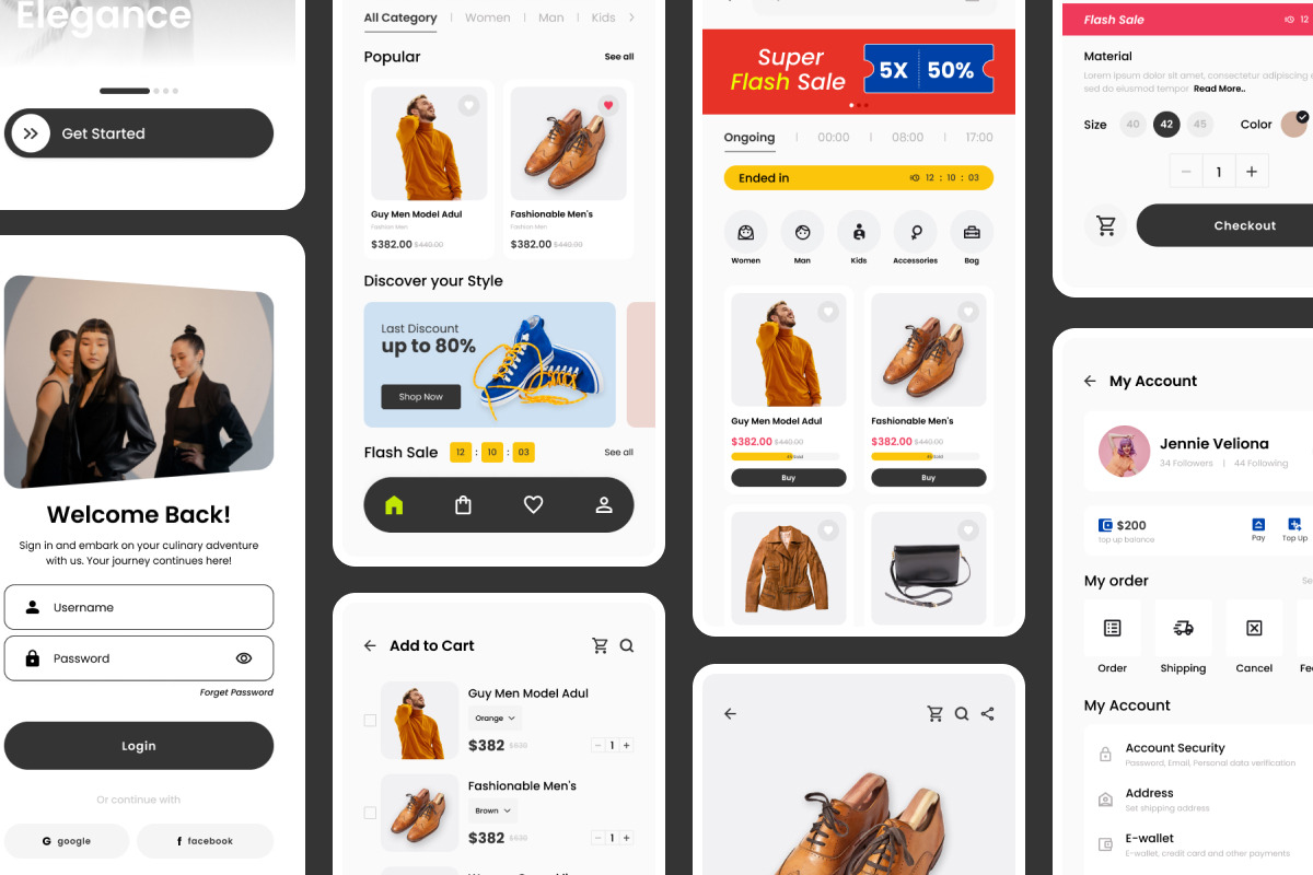 Zara - Dynamic Fashion Mobile App, an App Template by trabaskriya (Photo 4 of 5)