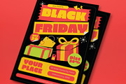 Black Mid Black Friday Flyer Set, a Flyer Template by graphicook (Thumbnail 2 of 3)