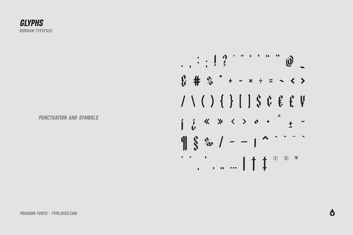 Durham Modern Blackletter Typeface, a Blackletter Font by TypeJuice™ (Photo 9 of 9)