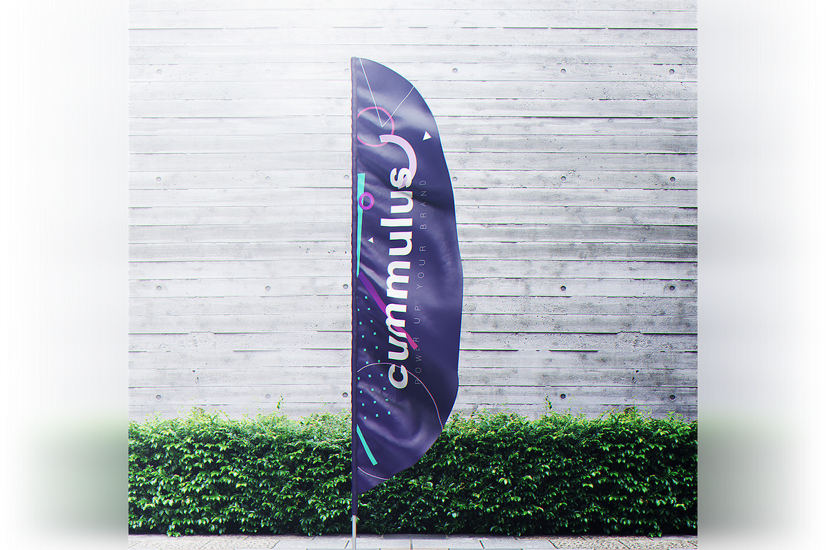 Quill Feather Bow Sail Flag MockUp, an Advertising Mockup by coloformia (Photo 10 of 15)