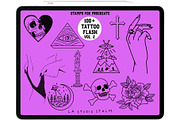 BUNDLE 1 - Tattoo Flash - Stamp Sets, a Brush Add-On by LA Studio Sthlm (Thumbnail 8 of 17)