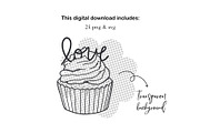 Hand-Drawn Valentine Sweets Doodle, an Object Graphic by ArtGiftsStudio (Thumbnail 4 of 4)