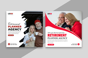 Retirement Planning Social Media, a Social Media Template by Designgrove
