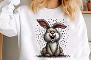 Watercolor Birthday Bunny Clipart, a Seasonal Illustration by designcity5 (Thumbnail 4 of 5)