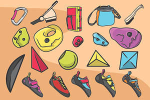 Climbing Assets & Icons set