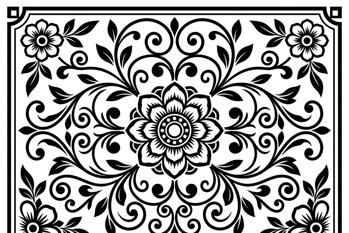 50 Elegant Floral Ornament Bundle, a Decorative Illustration by Amazin_art (Photo 32 of 38)