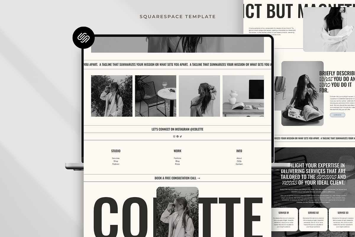 Squarespace Website Template Colette, a Squarespace Template by Candor Templates (Photo 5 of 20)