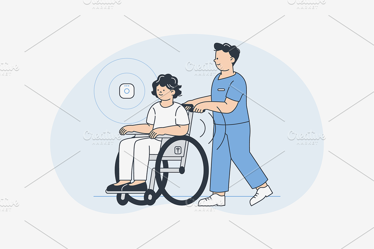 Smart Hospital Illustration, an Object Graphic by Jump Studio (Photo 8 of 12)