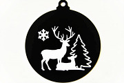 Christmas Laser Cut Ornament Bundle, a Graphic by Designer_Momina (Thumbnail 6 of 14)