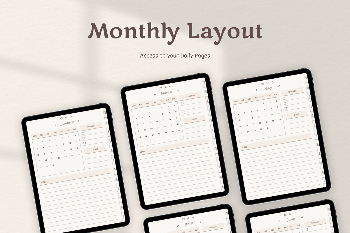 Minimalism Boho Digital Planner, a Templates & Theme by Digital_Mind (Photo 7 of 10)