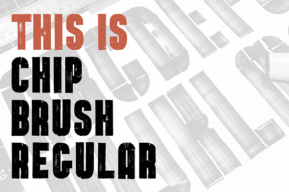 Chip Brush Regular - Brush Font preview 7